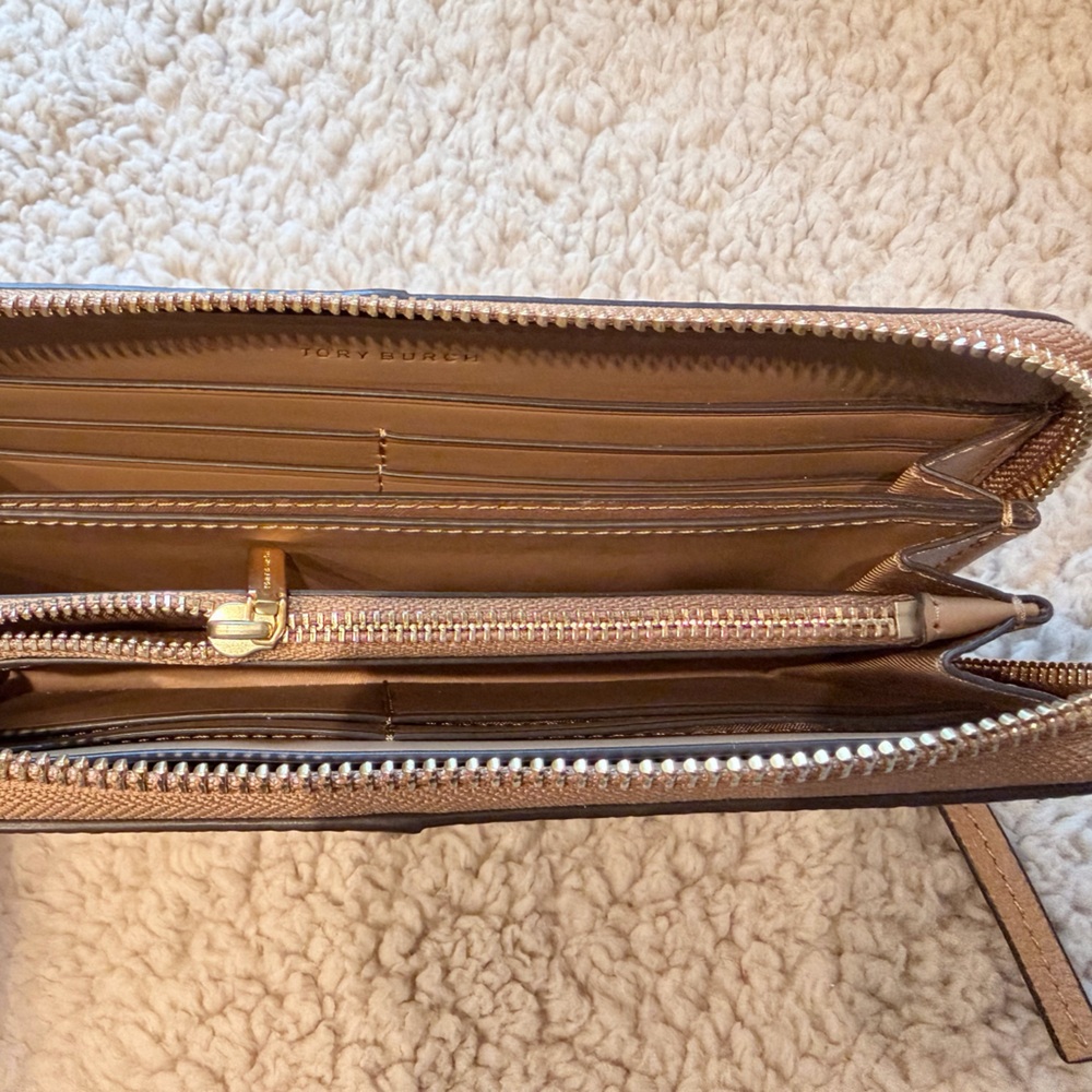 Tory Burch Tan Leather Wallet - Picture 3 of 5